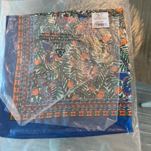 Tory Burch - Something Wild Silk Neckerchief courtesy of Green New With Tags - Picture 12 of 12